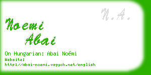 noemi abai business card